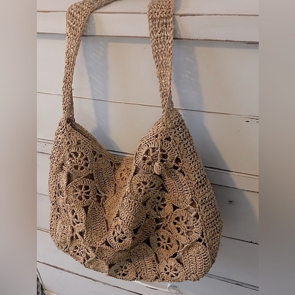 EUC Flora Bella Anthropologie Rafia Purse - Picture 3 of 8